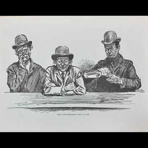 From The Bartenders Point Of View Vtg Print By Charles Dana Gibson